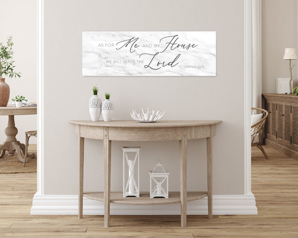 As For Me And My House Sign: Christian Wall Art