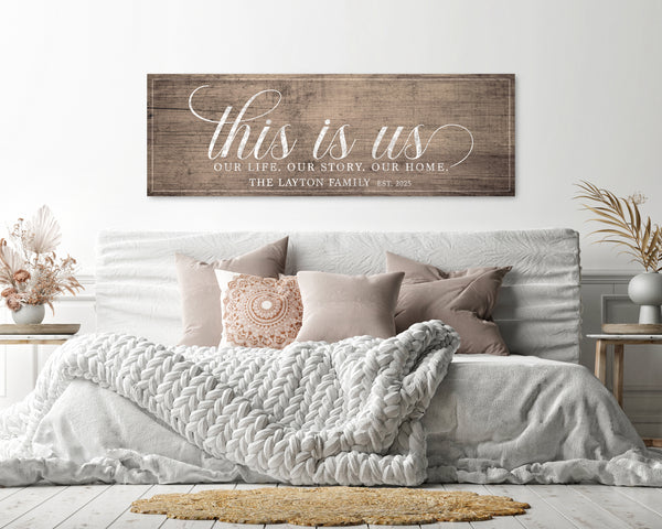 This Is Us Wall Art – Our Life, Our Story, Our Home