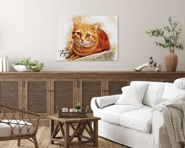 Watercolor Pet Portrait from Photo