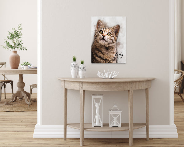 Watercolor Pet Portrait from Photo