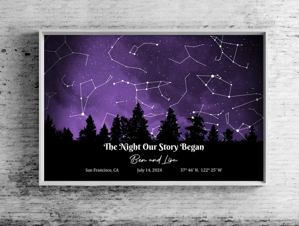 The Night Our Story Began Star Map – Wedding Gift, Anniversary Gift