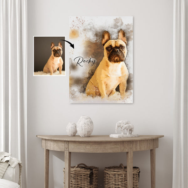 Watercolor Pet Portrait from Photo