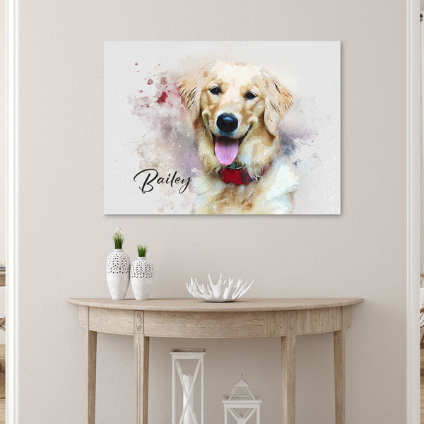 Watercolor Pet Portrait from Photo