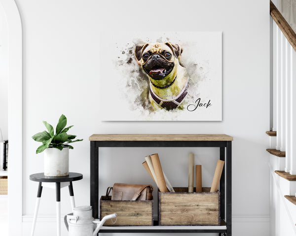 Watercolor Pet Portrait from Photo