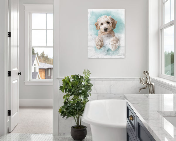 Animals in Bathtub Wall Art