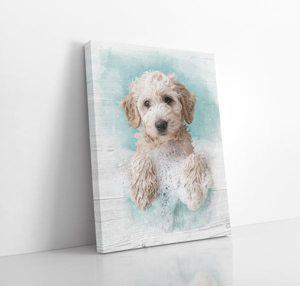 Animals in Bathtub Wall Art