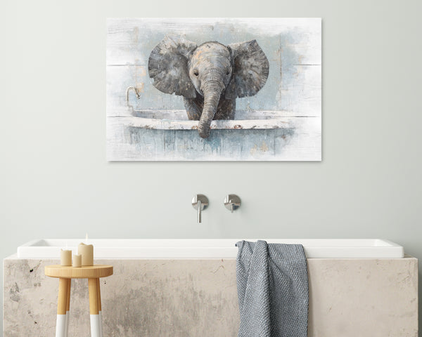 Animals in Bathtub Wall Art