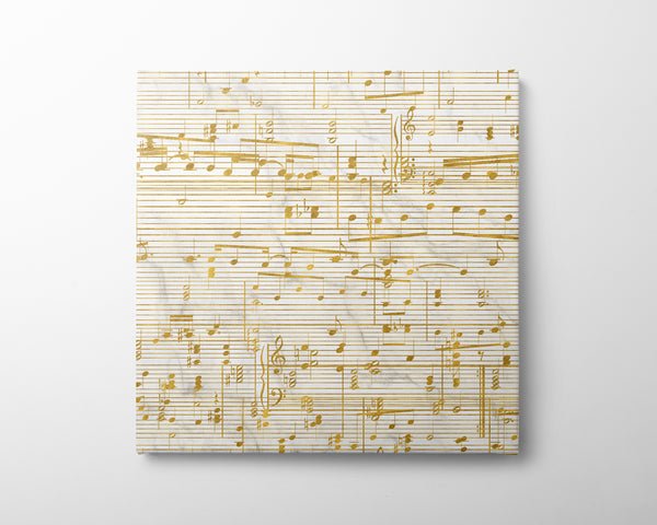 Gold Sheet Music Canvas - 50th Anniversary Gift