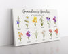 Custom Grandmas Garden Canvas with Grandkids Names