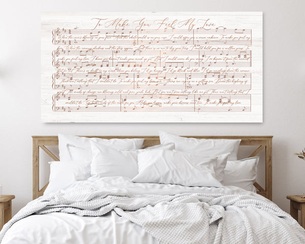 Music Wall Art With Lyrics