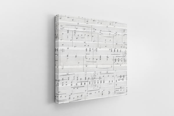 Custom Sheet Music Art - Silver Tone