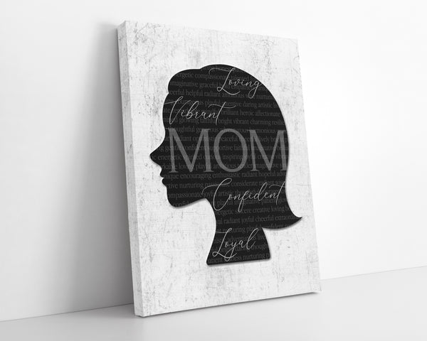 Personalized Word Silhouette: Custom Name, Highlight Words, Word Art Portrait