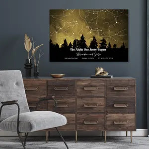 The Night Our Story Began Star Map – Wedding Gift, Anniversary Gift