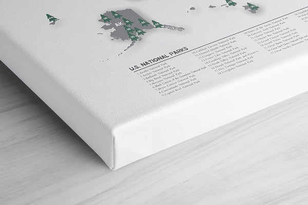 US National Parks Map