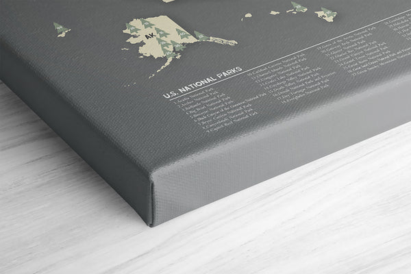 US National Parks Map