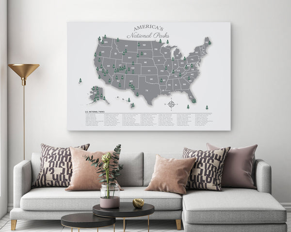 US National Parks Map