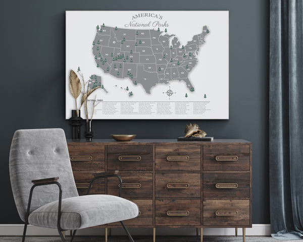 US National Parks Map