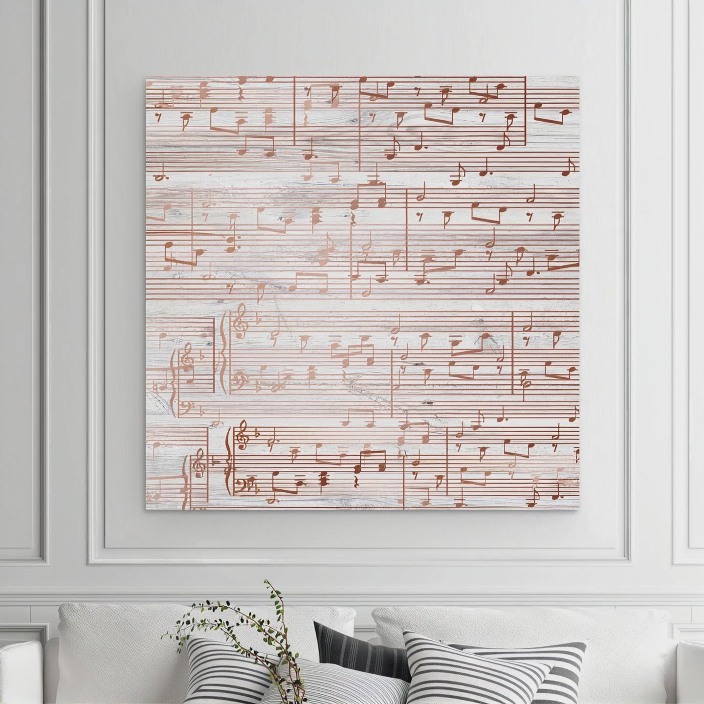Copper Sheet Music Art | 7th Anniversary Gift – Canvas Vows