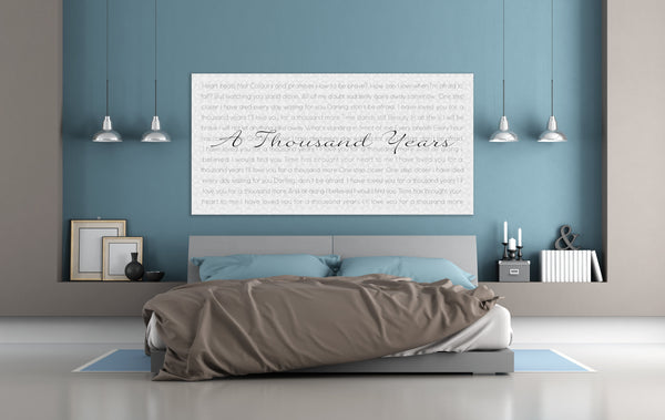 Lyric Canvas Art - Canvas Vows