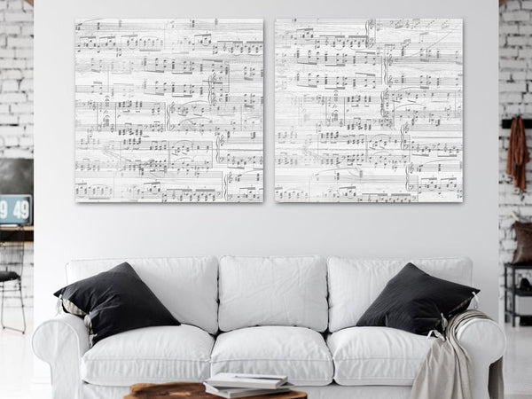 2 Piece Sheet Music Second Anniversary Gift