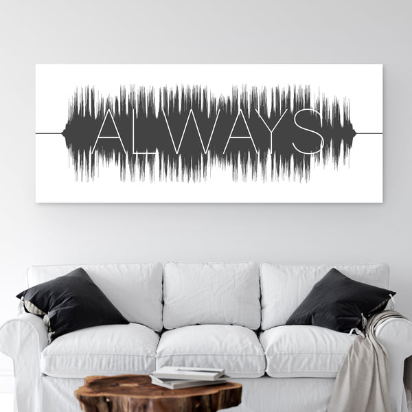 Soundwave Art With Text