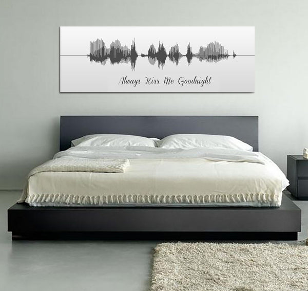 Sound Wave Canvas - A Personalized Design Using Your Voice On Canvas - Canvas Vows