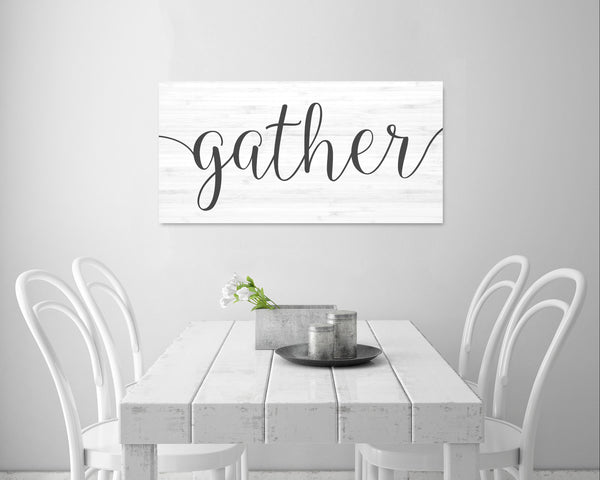 gather sign kitchen decor