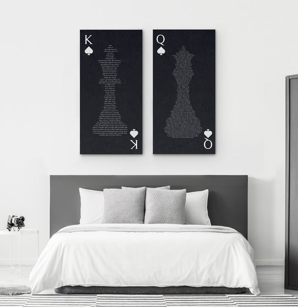 King and store queen wall decor