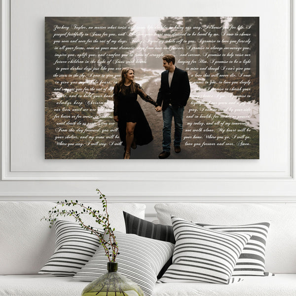 Photo And Lyrics Canvas