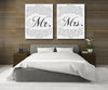 Mr. And Mrs. 2 Piece Canvas Second Anniversary Gift