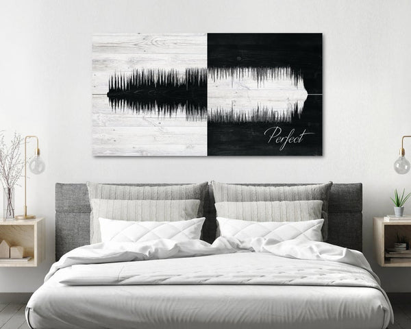 Personalized Cotton Sound Wave Second Anniversary Gift