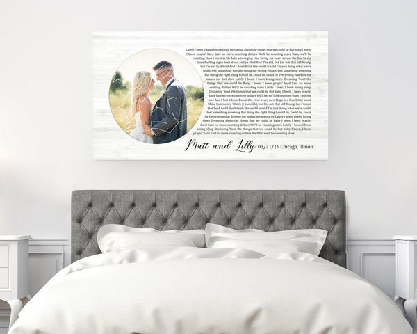 Photo Custom Star Map With Vows Second Anniversary Gift