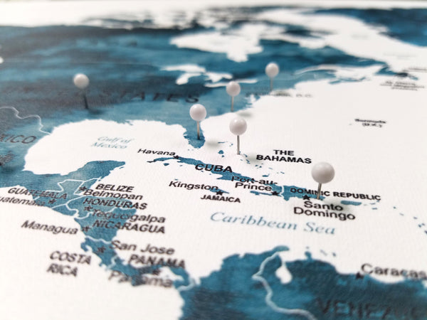 Push Pin World Travel Map