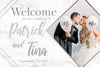Wedding Welcome Sign - Silver Marble Edition 1