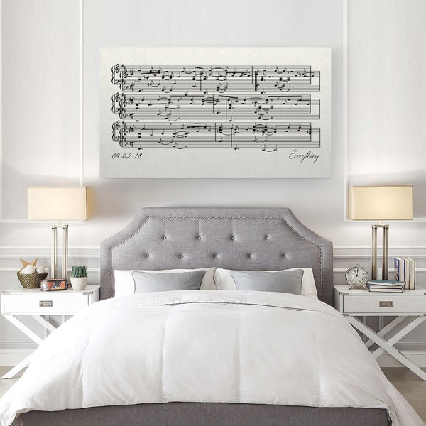 Wedding Song Sheet Music Wall Art