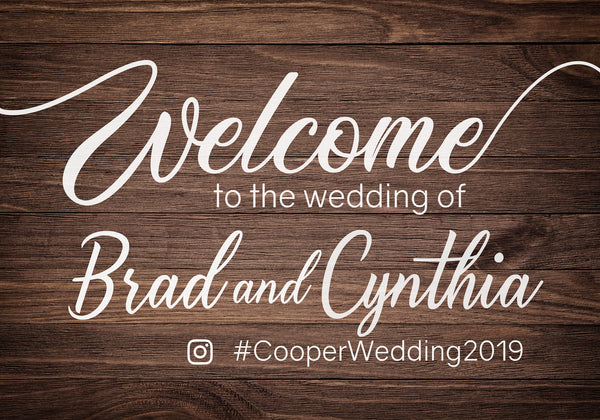 Wedding Welcome Sign