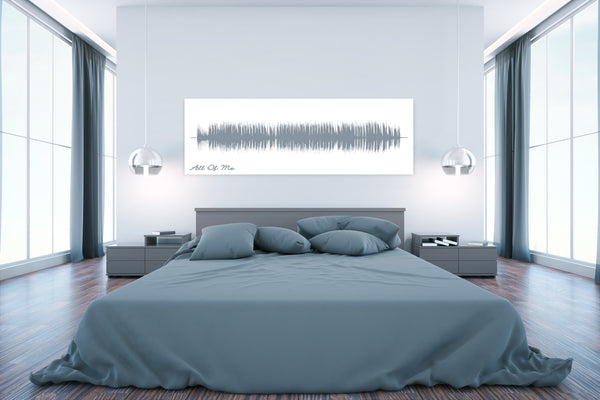 Sound Wave Canvas - A Personalized Design Using Your Voice On Canvas - Canvas Vows