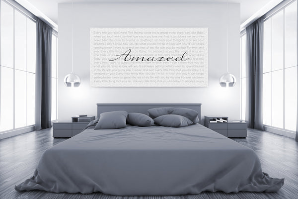 Lyric Canvas Art - Canvas Vows