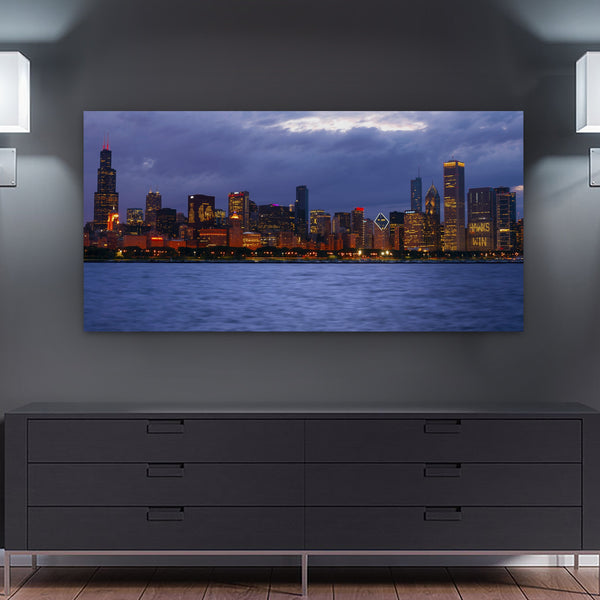 Chicago Skyline Photograph Hockey
