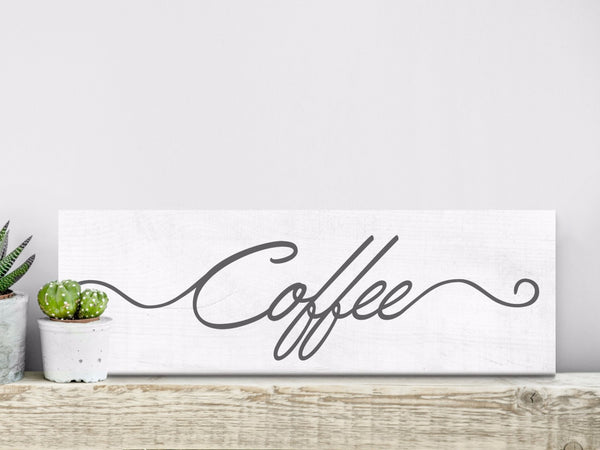 Coffee Sign - Farmhouse Style - Canvas Vows
