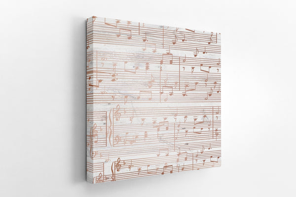 Custom Sheet Music Art - Copper Tone