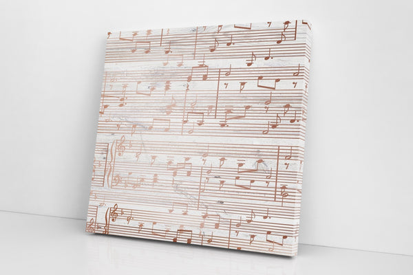 Custom Sheet Music Art - Copper Tone