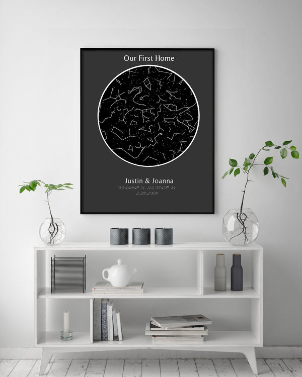 Night Sky Map - Canvas Vows