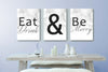 Eat Drink And Be Merry Home Decor Canvases - Canvas Vows