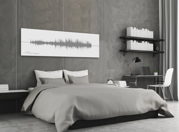 Sound Wave Canvas - A Personalized Design Using Your Voice On Canvas - Canvas Vows