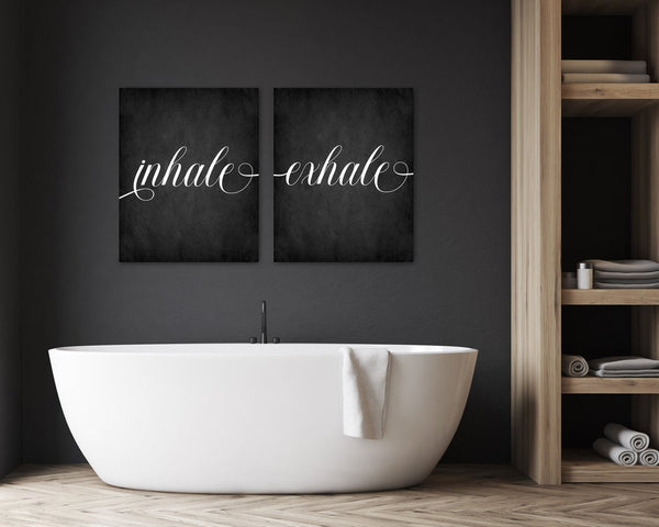 Inhale Exhale Wall Art Canvases