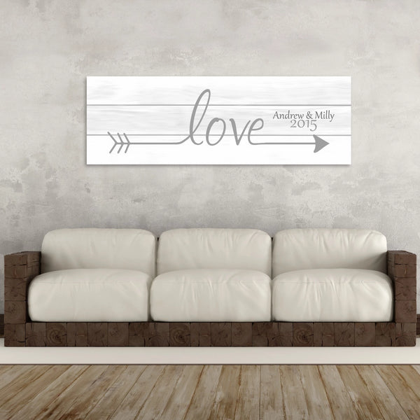 Love Arrow Canvas - Canvas Vows