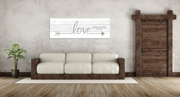 Love Arrow Canvas - Canvas Vows