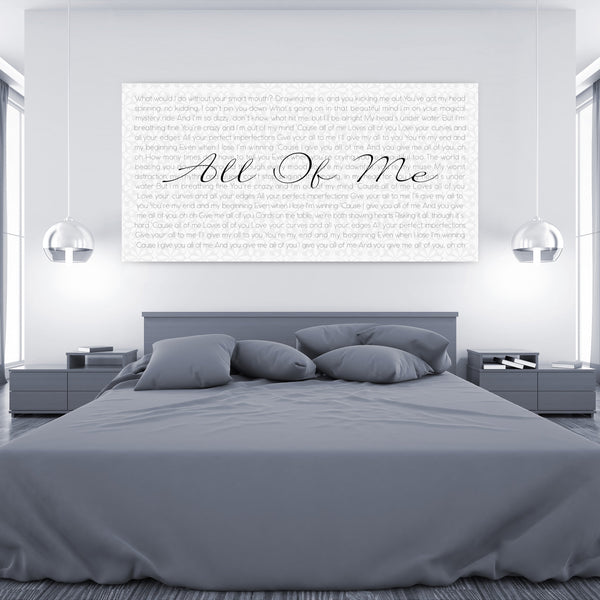 Lyric Canvas Art - Canvas Vows
