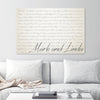 Ivory Anniversary Gift | Canvas Vows
